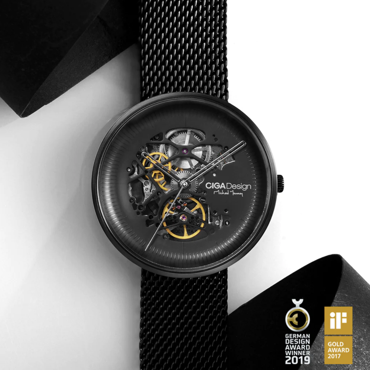 CIGA Design MY-Series Black Mechanical Watch - Red Army Watches – Red ...