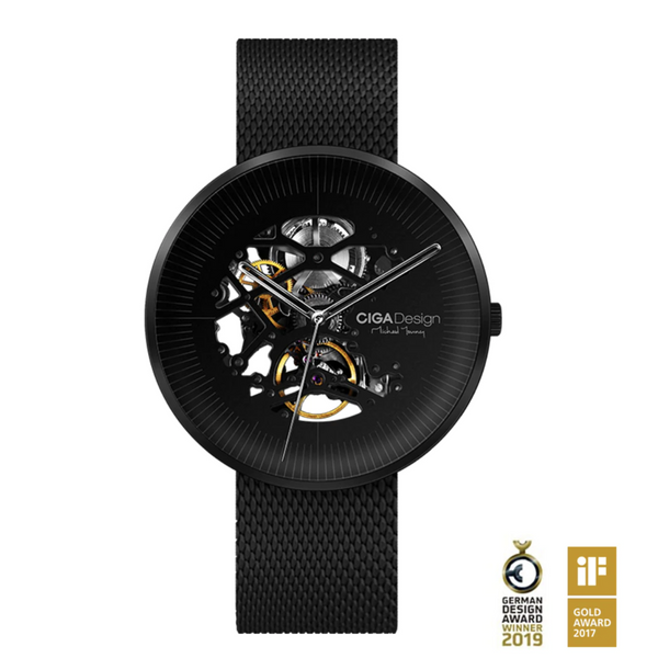 CIGA Design MY-Series Black Automatic Watch - Red Army Watches 