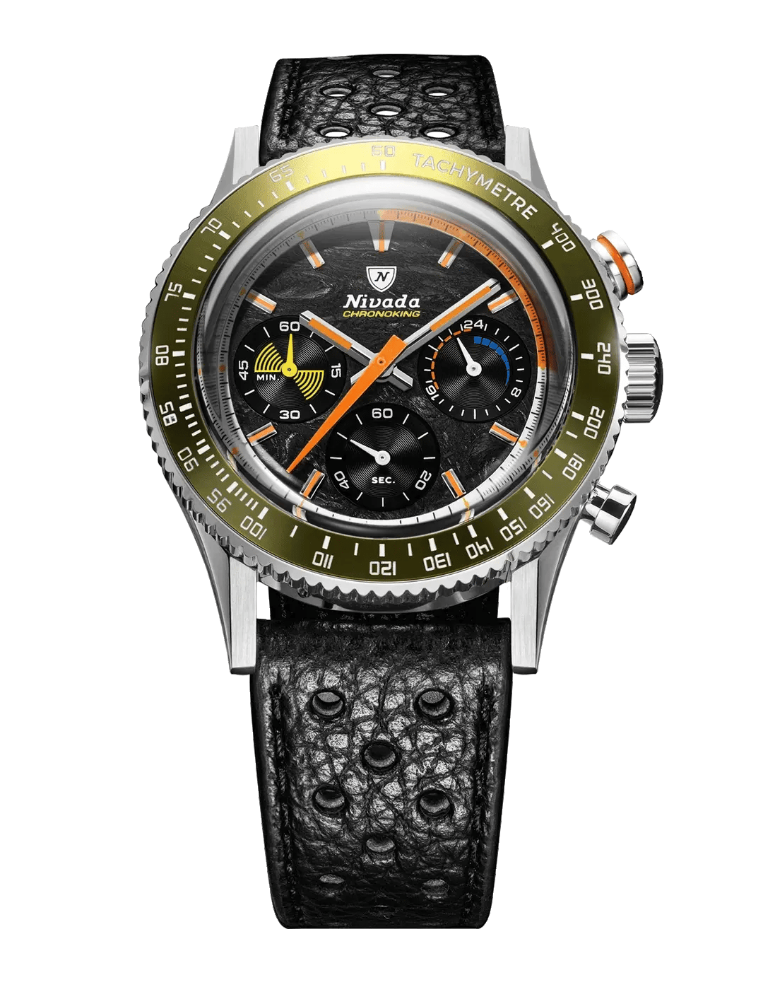 NIVADA CHRONOKING MECAQUARTZ RACING CARBON - Red Army Watches 