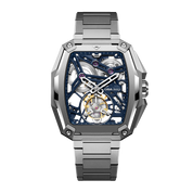 CIGA DESIGN HUNTER SKELETON TOURBILLON BLUE - Red Army Watches 