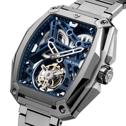 CIGA DESIGN HUNTER SKELETON TOURBILLON BLUE - Red Army Watches 