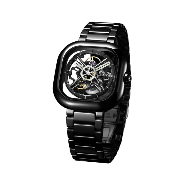 CIGA Design  Y Series · Eastern Jade - Black Mechanical Watch - Red Army Watches 