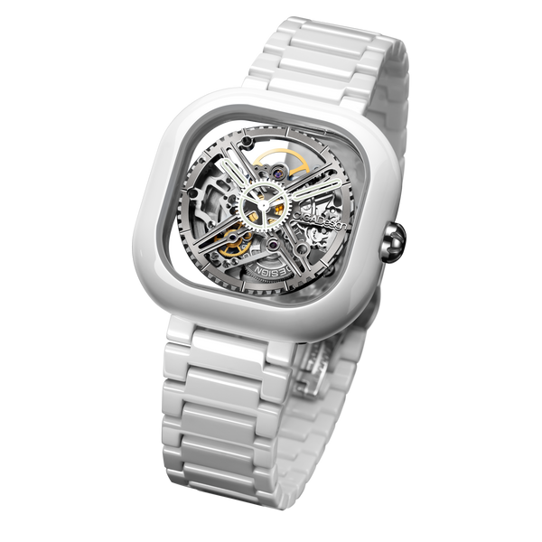 CIGA Design  Y Series · Eastern Jade - White Mechanical Watch - Red Army Watches 