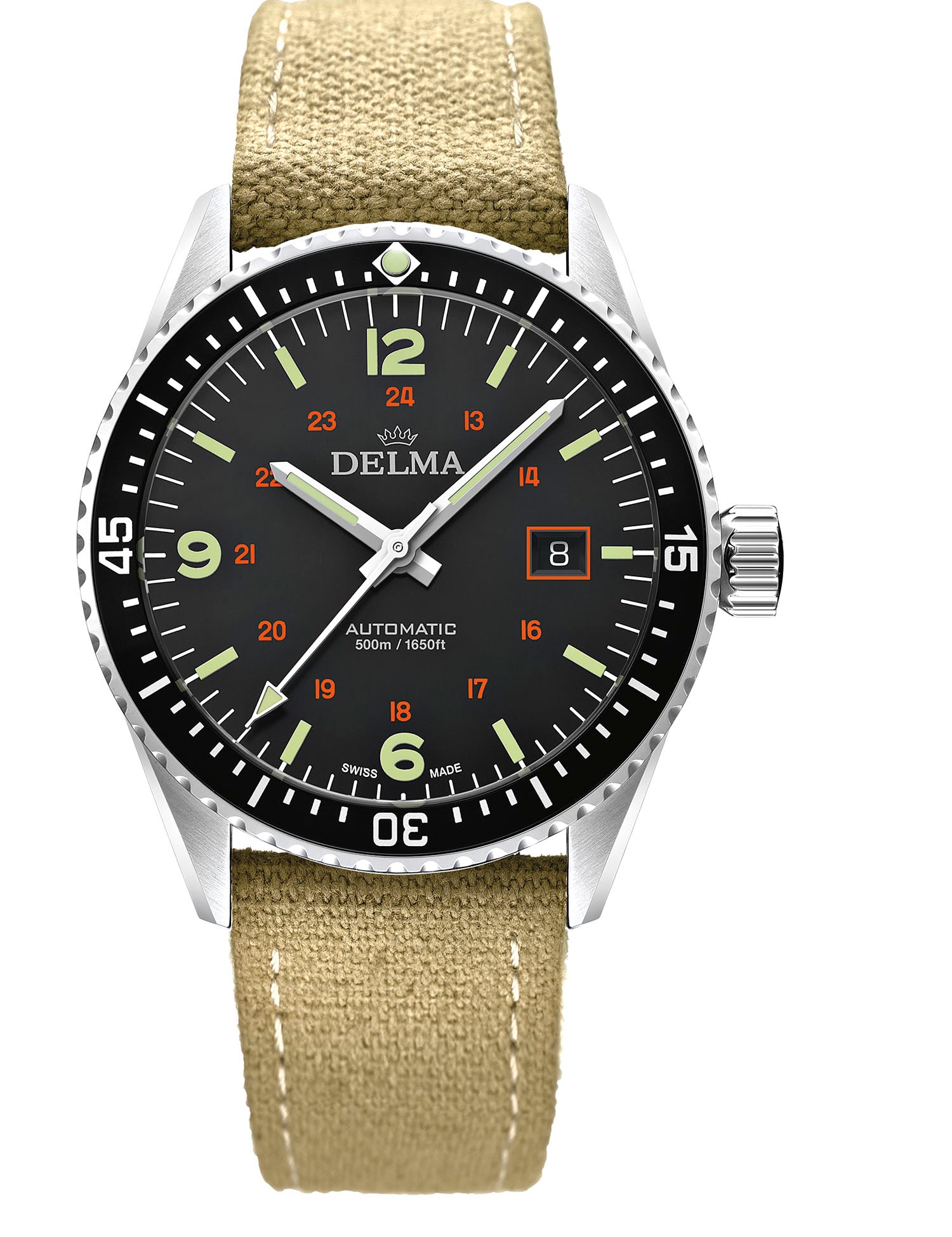 DELMA Cayman Field Automatic 41601.706.6.034 - Red Army Watches 