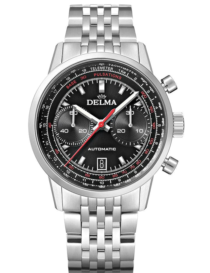 DELMA Continental Pulsometer Black 41701.702.6.038 - Red Army Watches 