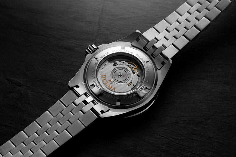 DELMA Santiago GMT Meridian White 41702.756.6P014 - Red Army Watches 