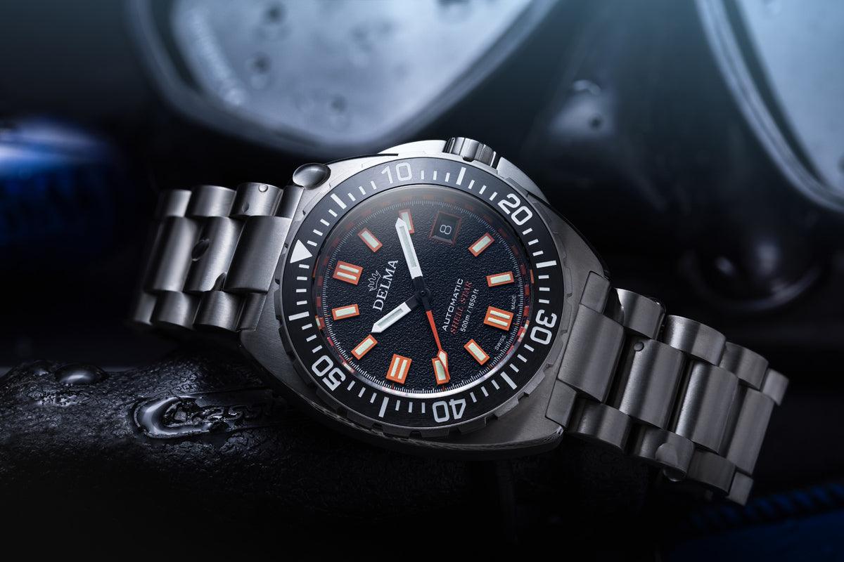 DELMA Shell Star Titanium Black 32701.750.6.031 - Red Army Watches 
