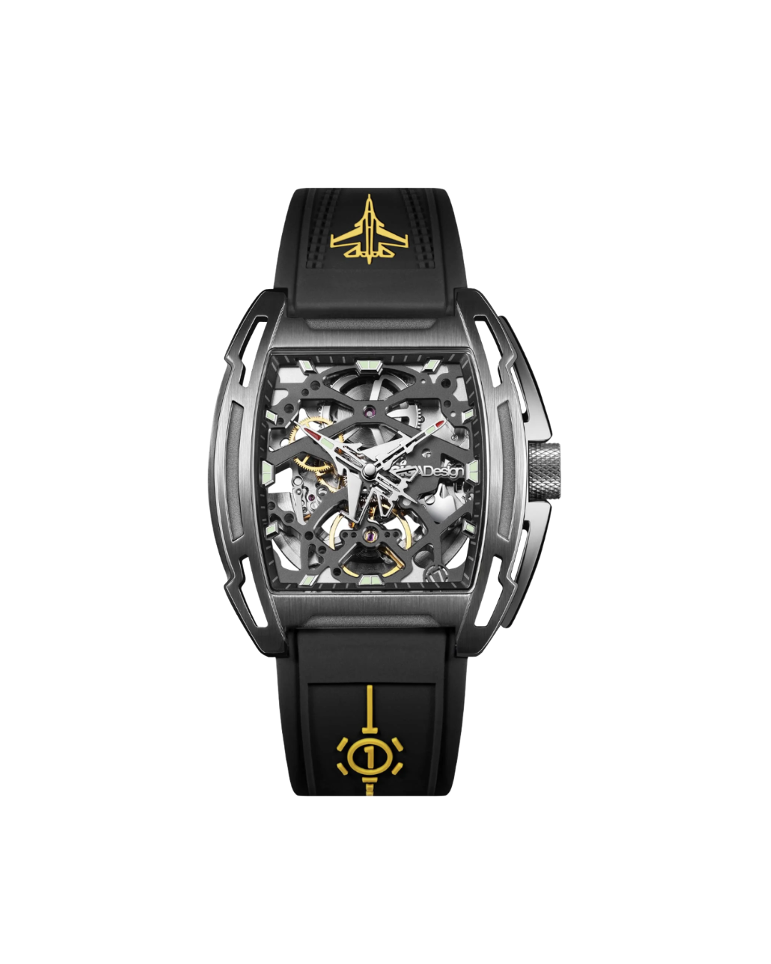 CIGA DESIGN EDGE AIRCRAFT - BLACK - Red Army Watches 