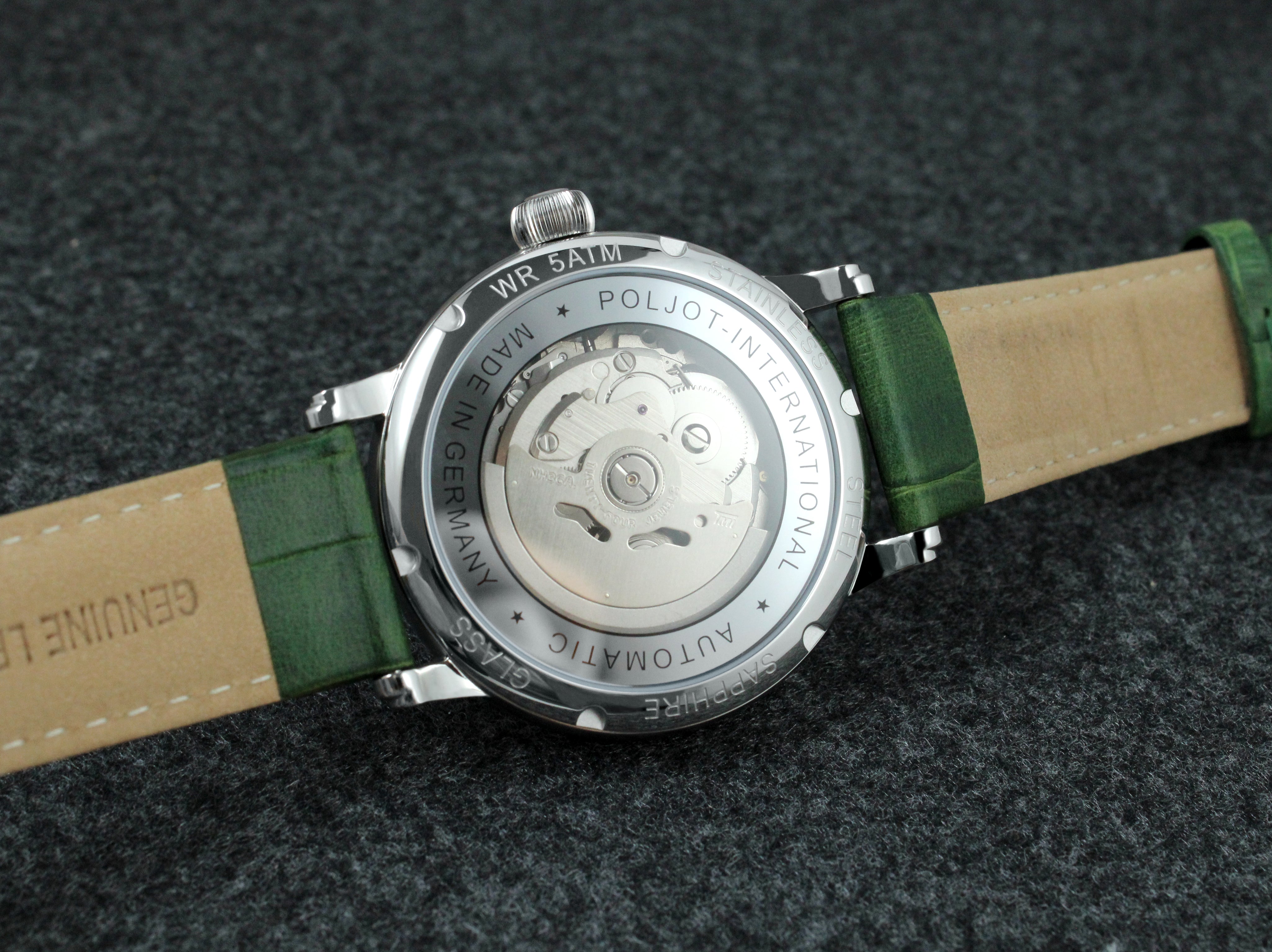 POLJOT INTERNATIONAL Gorbachev Green 36NH.4200115 - Red Army Watches 