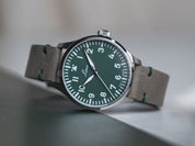 LACO PILOT WATCH BASIC AUGSBURG GRUN 39MM AUTOMATIC