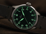 LACO PILOT WATCH BASIC AUGSBURG GRUN 39MM AUTOMATIC