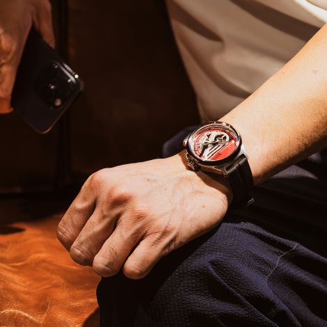 TACS Automatic Motorscooter Red (TS2401B) - Red Army Watches 