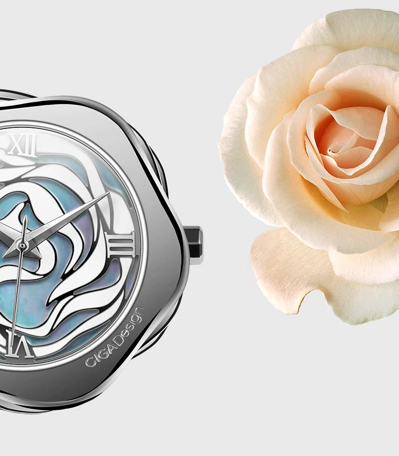 CIGA Design R-Series Denmark Rose Quartz (Steel Bracelet) - Red Army Watches 