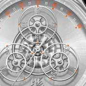 SHANGHAI WATCH MAGIC FORMULA WANDERING HOUR SILVER GREY