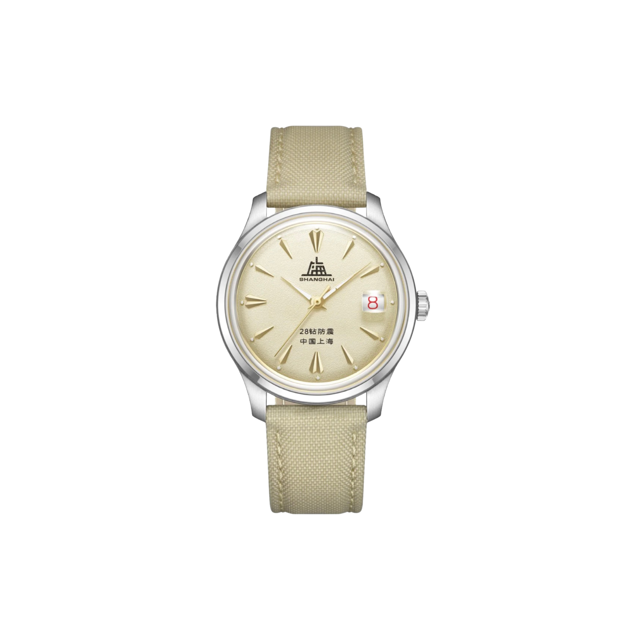 Shanghai Watch A623 Revival 36mm automatic watch with beige dial