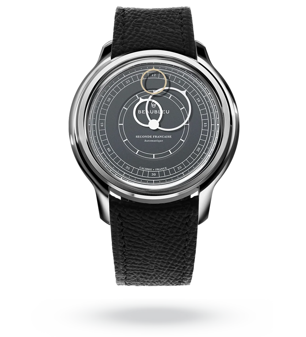 BEAUBLEU Seconde Française 19.24 Anthracite Gray Steel Leather