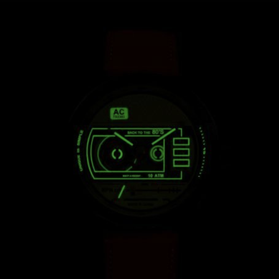 TACS CASSETTE WATCH - CHROME (TS2303A) - Red Army Watches 