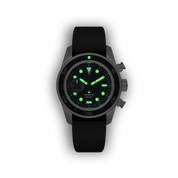 UNIMATIC U3-DHB Black Heritage Chronograph Diver - Red Army Watches 