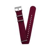 UNIMATIC Nylon Burgundy-Steel 22mm