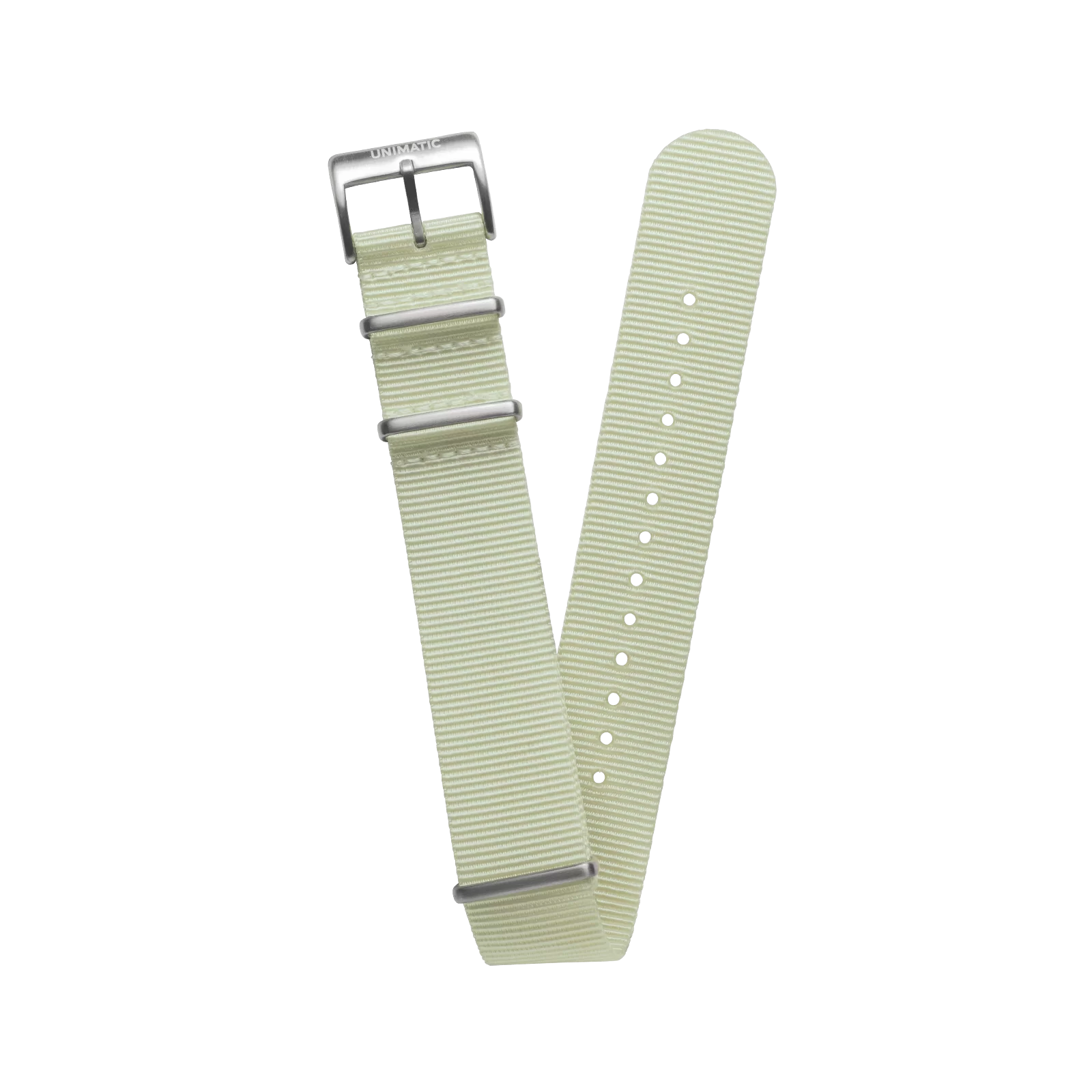 UNIMATIC Nylon Ghost Green-Steel 22mm