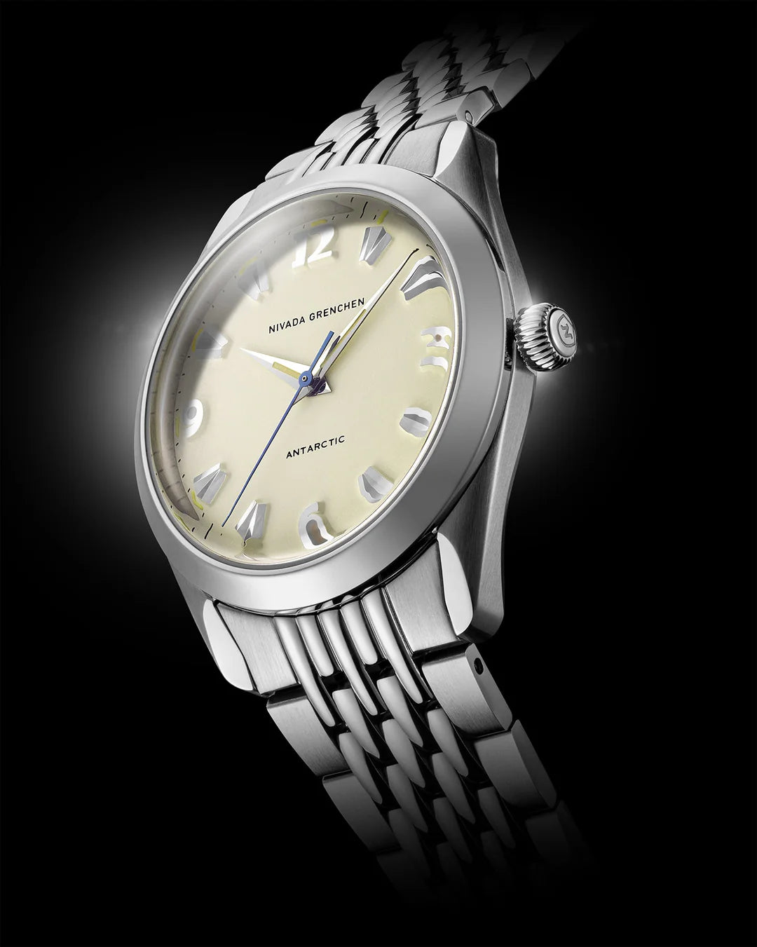 NIVADA GRENCHEN ANTARCTIC EGGSHELL BEIGE LUMINOVA - 38MM - Red Army Watches 