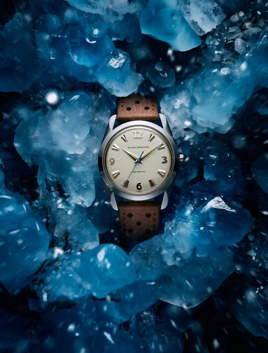 NIVADA GRENCHEN ANTARCTIC EGGSHELL BEIGE LUMINOVA - 38MM - Red Army Watches 