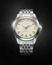 NIVADA GRENCHEN ANTARCTIC EGGSHELL BEIGE LUMINOVA - 38MM - Red Army Watches 