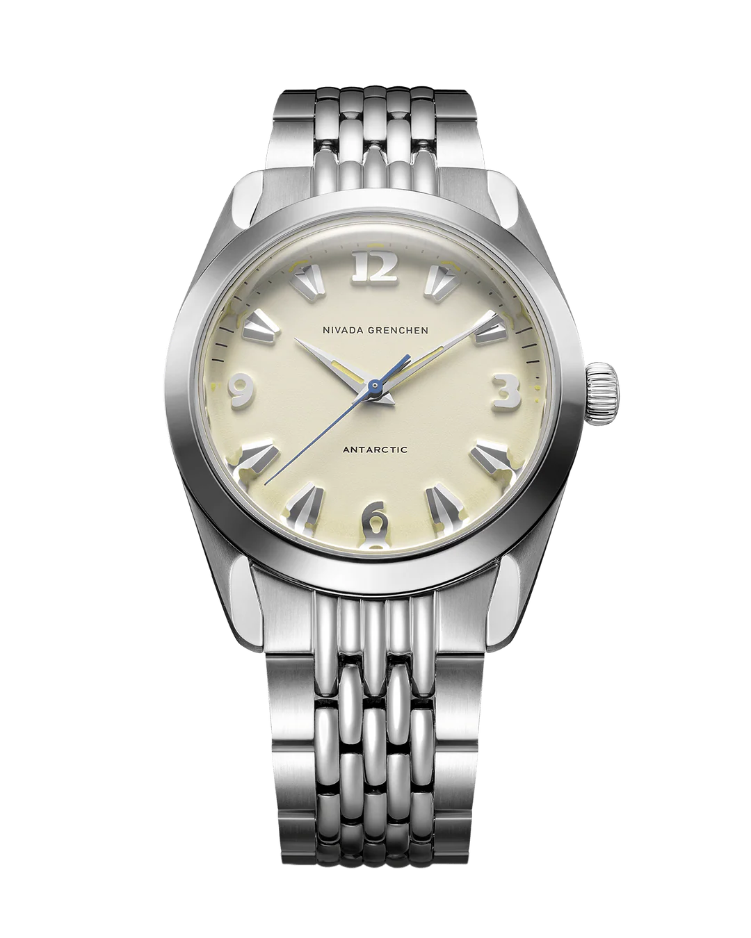 NIVADA GRENCHEN ANTARCTIC EGGSHELL BEIGE LUMINOVA - 38MM - Red Army Watches 