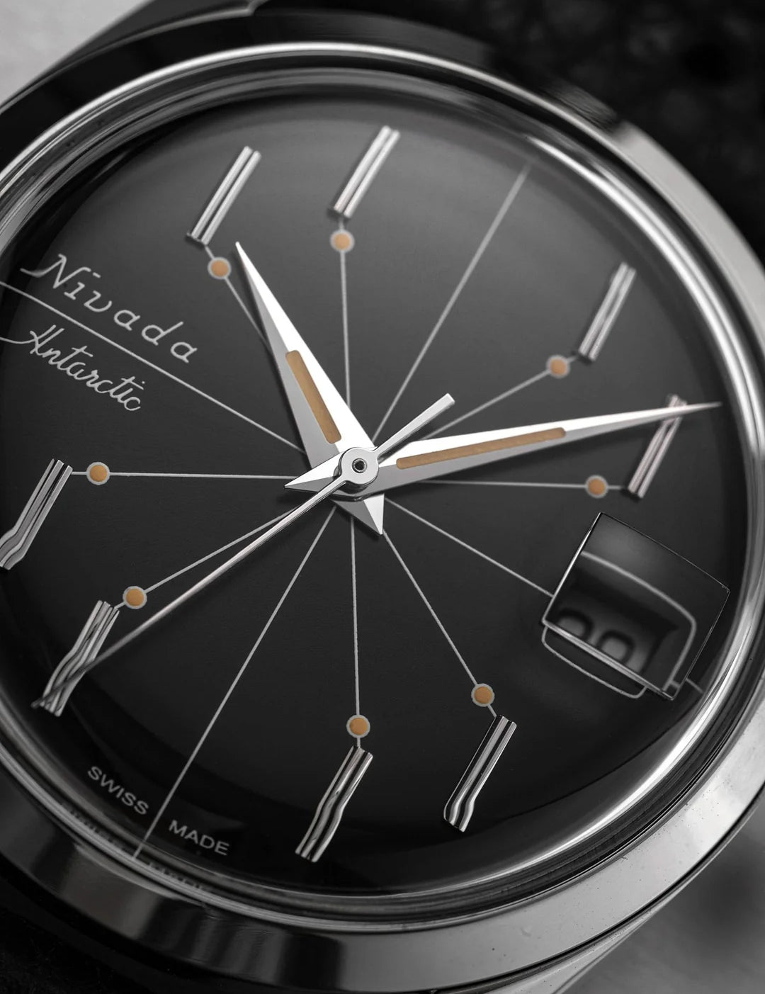 NIVADA GRENCHEN ANTARCTIC SPIDER BLACK 38MM - Red Army Watches 