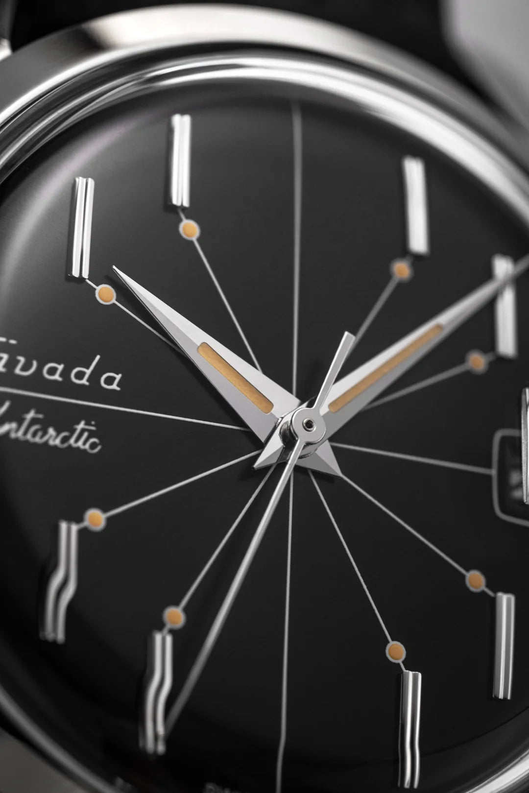 NIVADA GRENCHEN ANTARCTIC SPIDER BLACK 38MM - Red Army Watches 