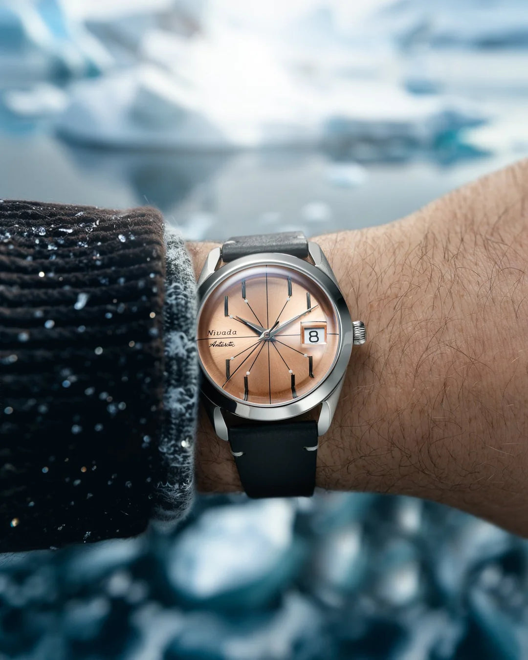 NIVADA ANTARCTIC SPIDER SALMON - Red Army Watches 
