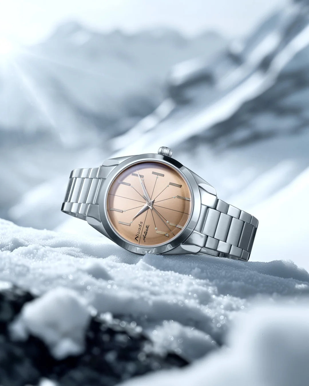 NIVADA ANTARCTIC SPIDER SALMON - Red Army Watches 