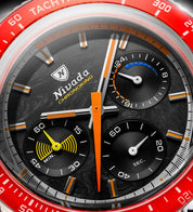 NIVADA CHRONOKING MECAQUARTZ RACING CARBON - Red Army Watches 