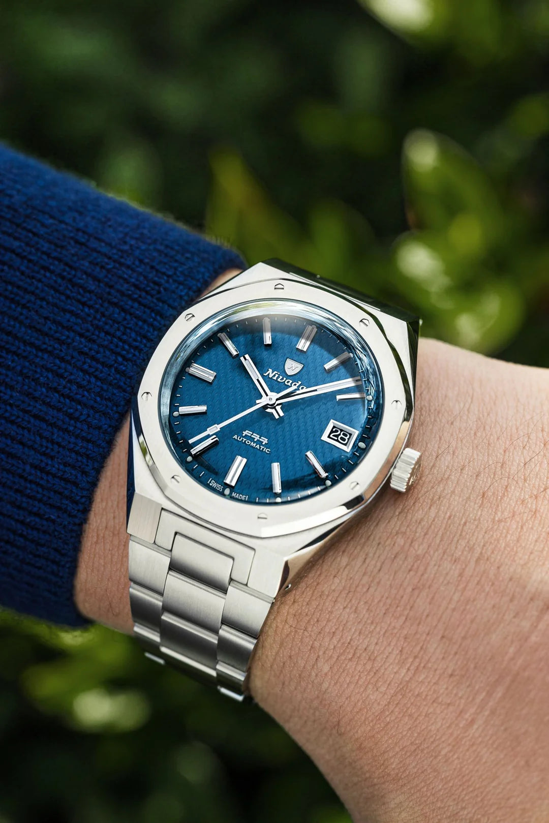 NIVADA GRENCHEN F77 SST BLUE MK2 - 38MM - Red Army Watches 