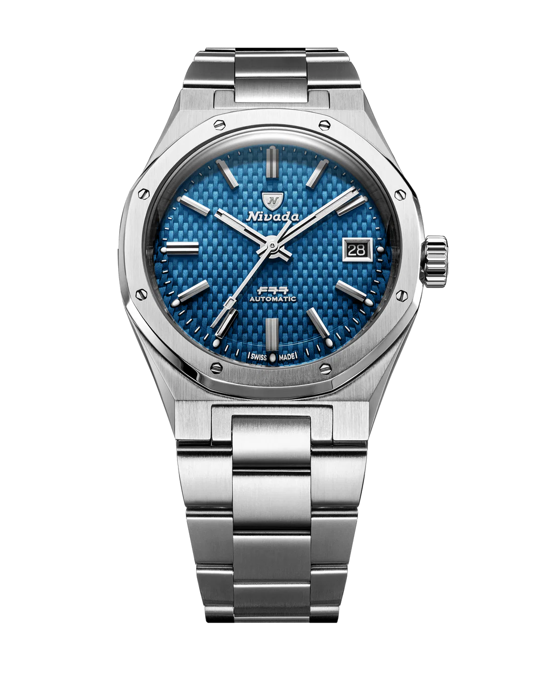 NIVADA GRENCHEN F77 SST BLUE MK2 - 38MM - Red Army Watches 