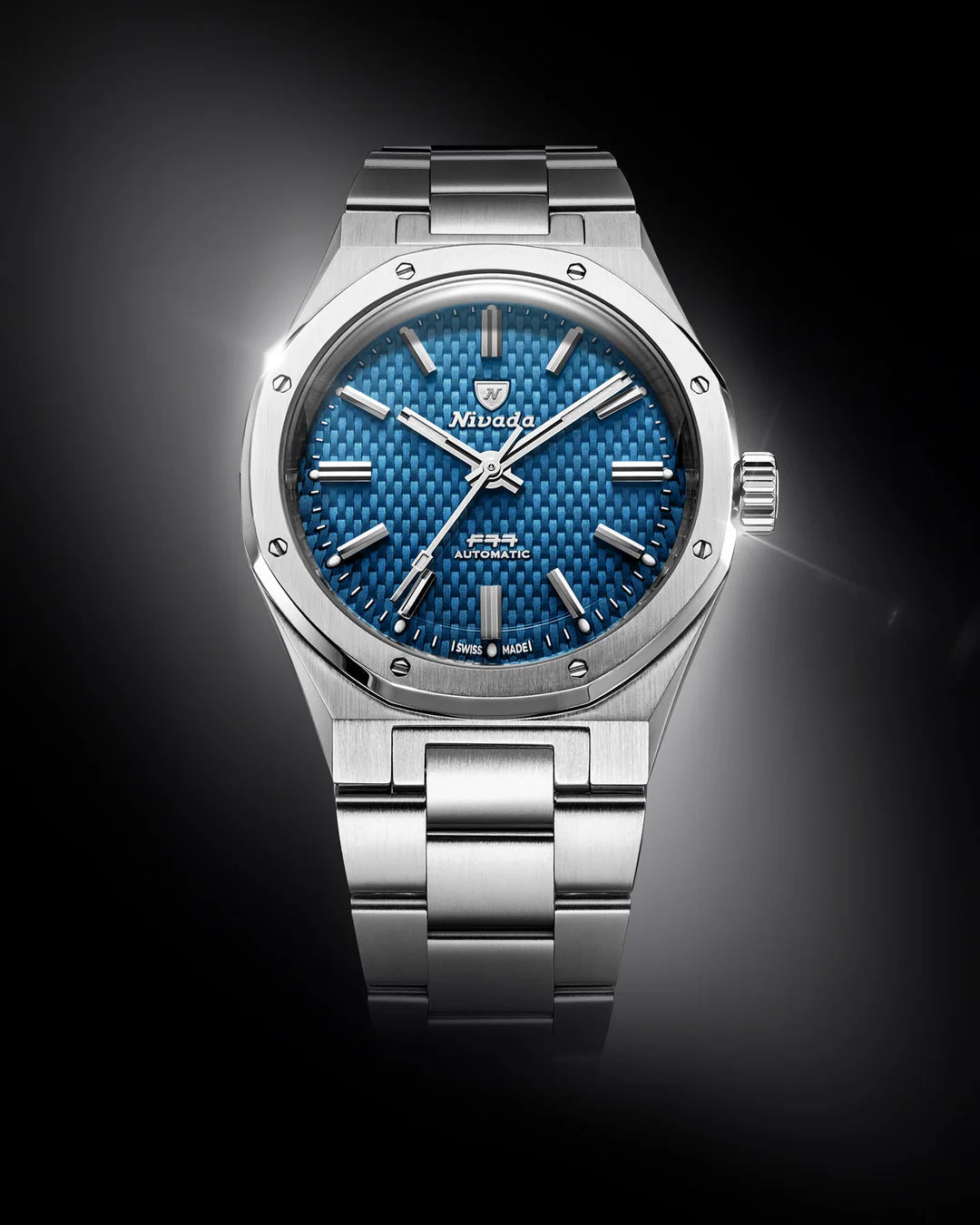 NIVADA GRENCHEN F77 SST BLUE MK2 - 38MM - Red Army Watches 