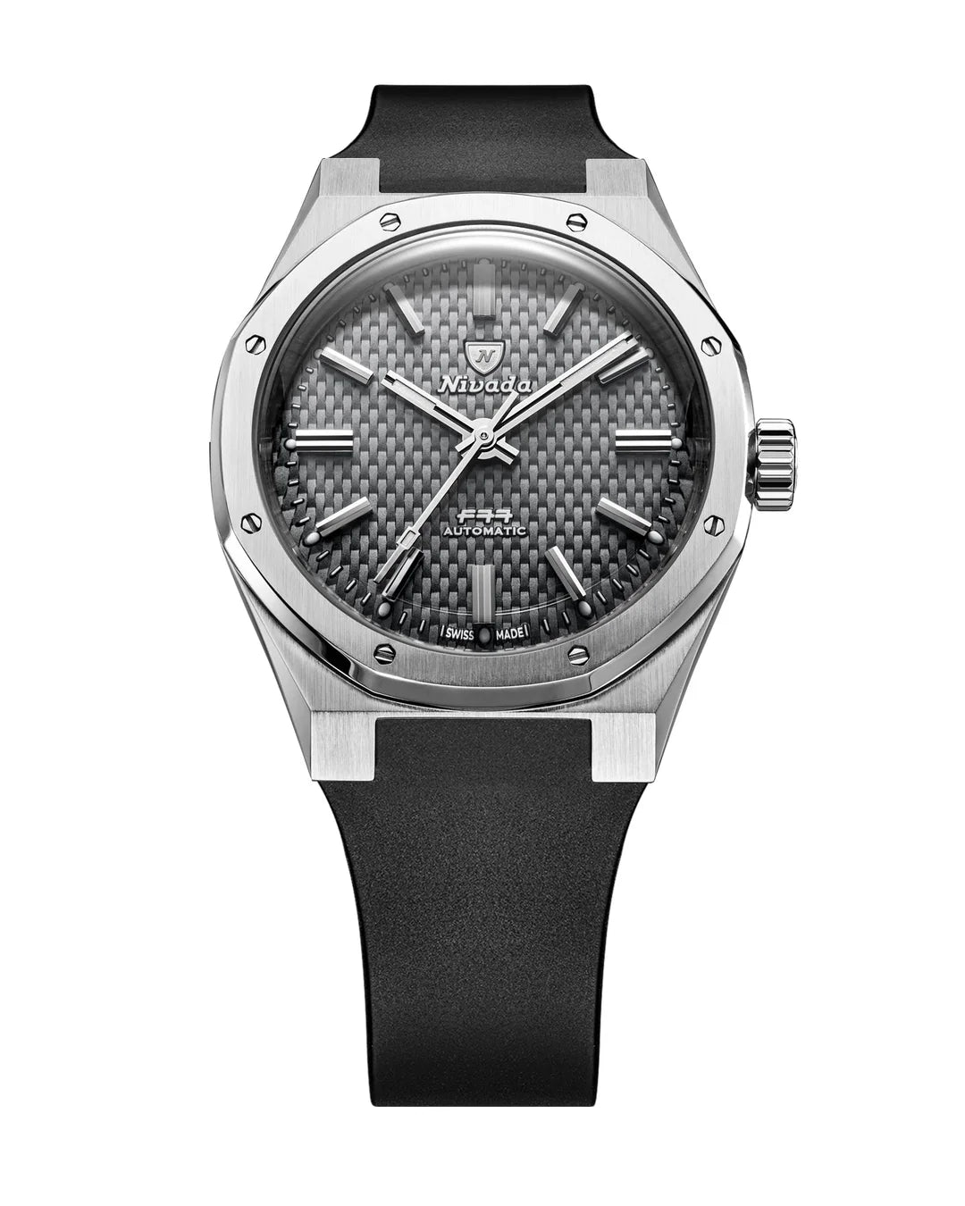 NIVADA GRENCHEN F77 SST GREY MK2 DATE- 38MM - Red Army Watches 