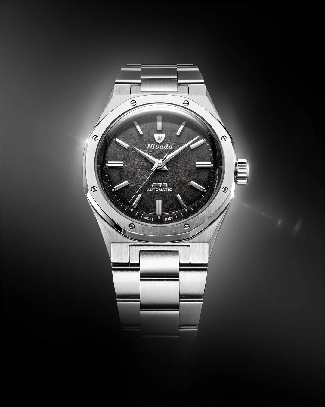 NIVADA GRENCHEN F77 SST METEORITE MK2 38MM - Red Army Watches 