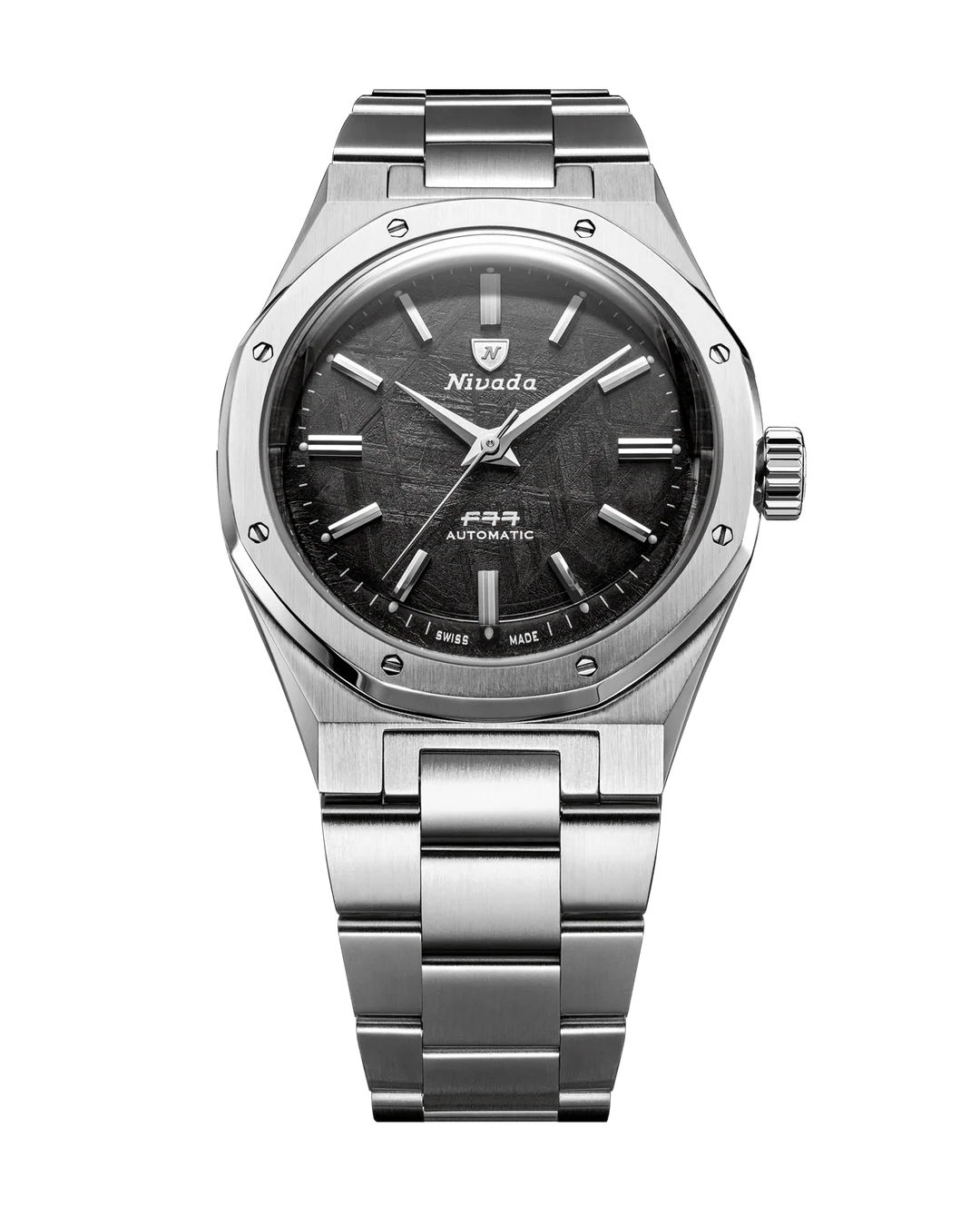 NIVADA GRENCHEN F77 SST METEORITE MK2 38MM - Red Army Watches 