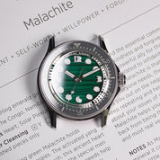 HORIZON NEMOLITHIC WITH MALACHITE STONE DIAL - Red Army Watches 