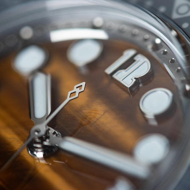 HORIZON NEMOLITHIC WITH TIGER EYE STONE DIAL - Red Army Watches 