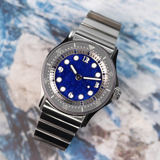 HORIZON NEMOLITHIC WITH LAPIS LAZULI STONE DIAL - Red Army Watches 