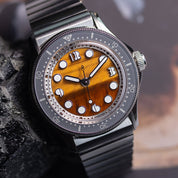 HORIZON NEMOLITHIC WITH TIGER EYE STONE DIAL - Red Army Watches 