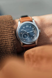 BALTIC MR01 BLUE (STITCHED GREEN) - Red Army Watches 