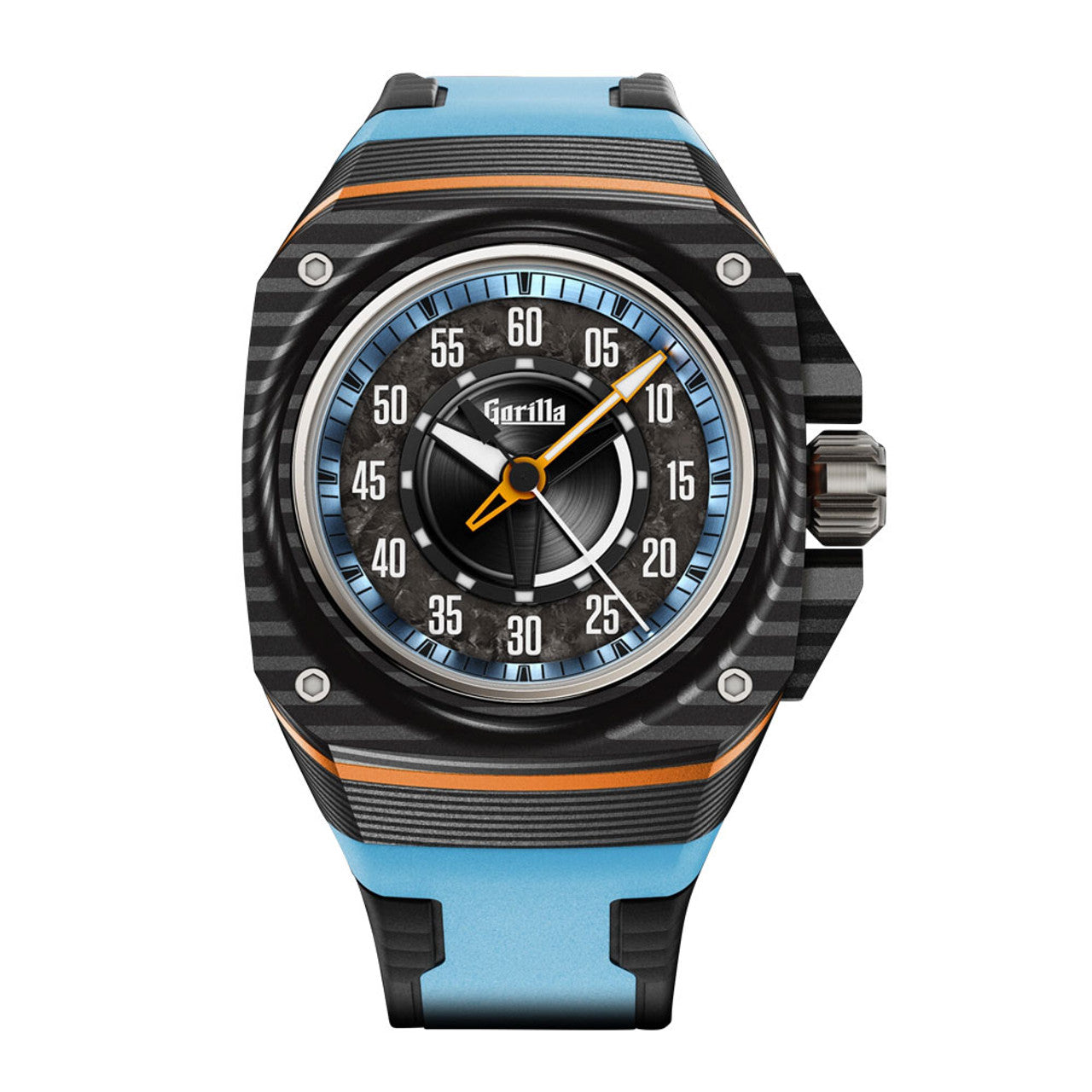 Gorilla Fastback Montreux - Carbon Sports Watch 44mm Automatic | Red ...