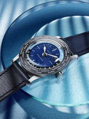 BALTIC HEURES DU MONDE WORLDTIMER - SODALITE - Red Army Watches 