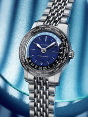 BALTIC HEURES DU MONDE WORLDTIMER - SODALITE - Red Army Watches 