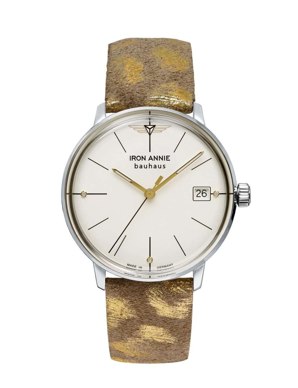 IRON ANNIE LADIES' QUARTZ WATCH WITH DATE AND LEATHER STRAP - Red Army Watches 