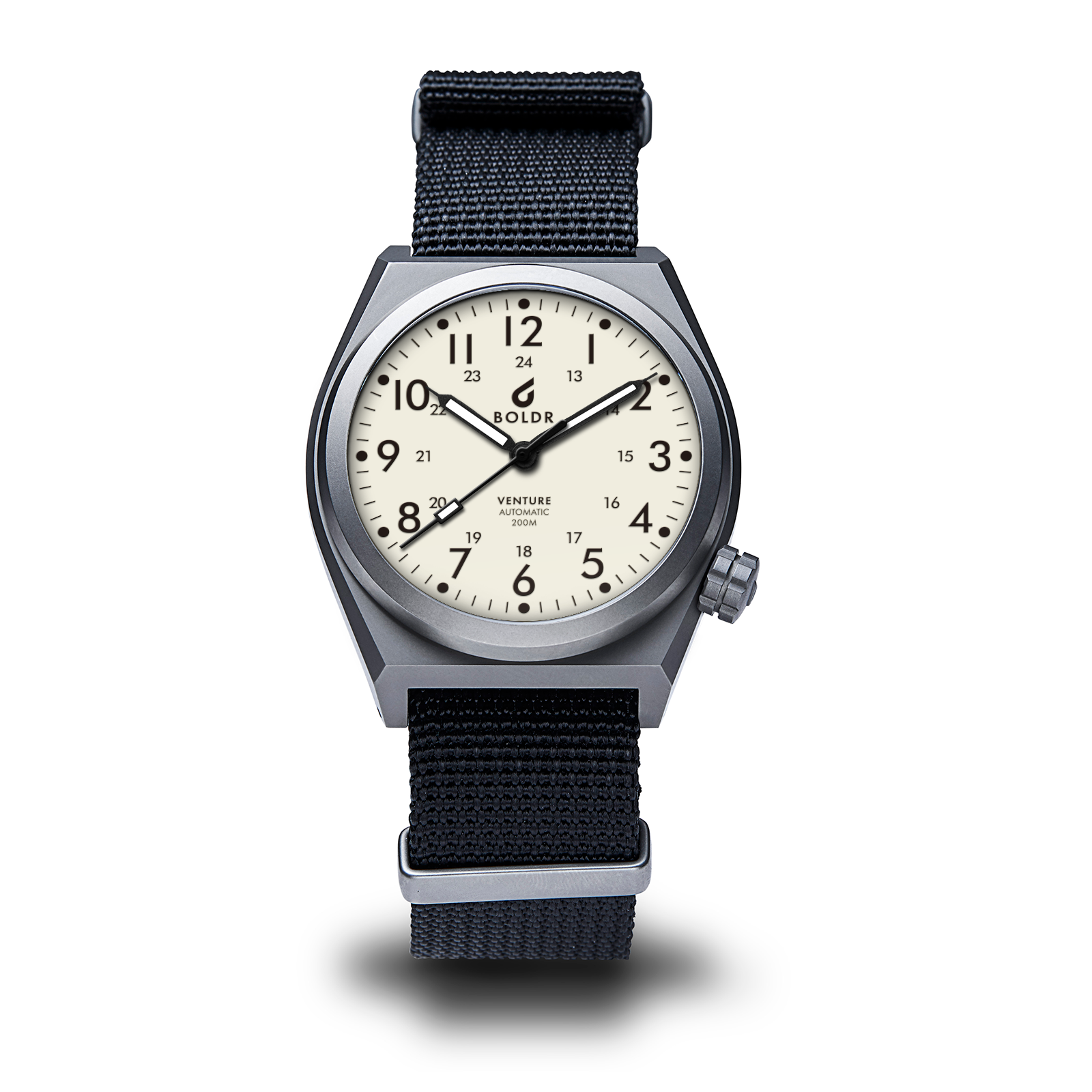 BOLDR Venture Ivory White - Red Army Watches 