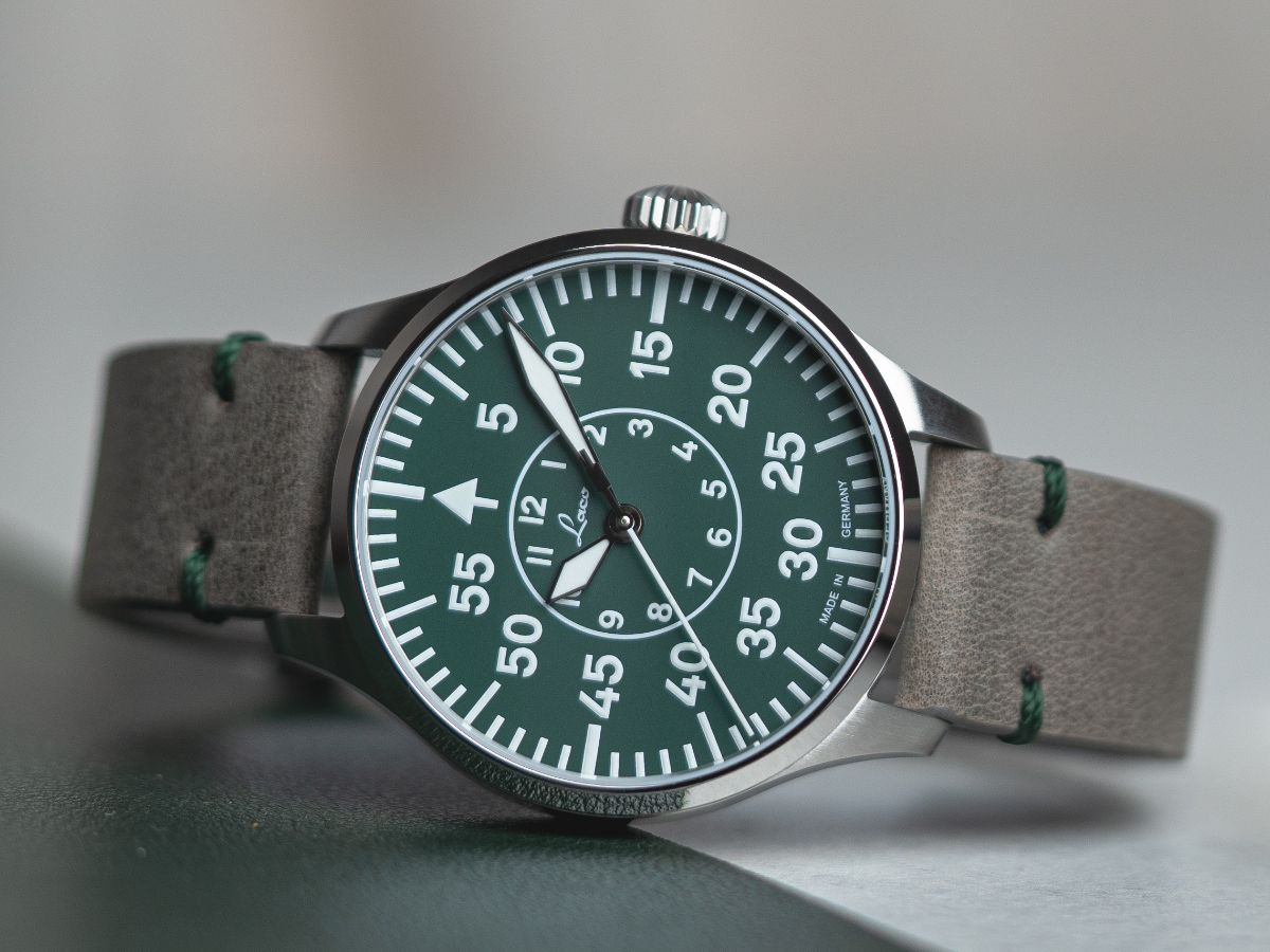 LACO PILOT WATCH BASIC AACHEN GRUN 39MM AUTOMATIC
